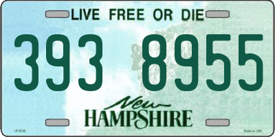 NH license plate 3938955