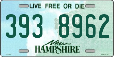 NH license plate 3938962
