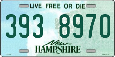 NH license plate 3938970