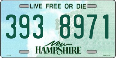 NH license plate 3938971