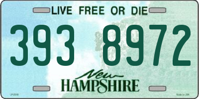 NH license plate 3938972