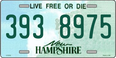 NH license plate 3938975
