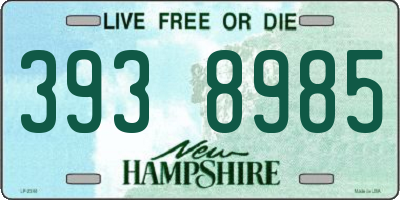 NH license plate 3938985