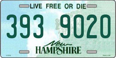 NH license plate 3939020