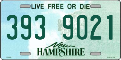 NH license plate 3939021