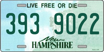 NH license plate 3939022