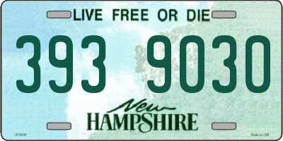NH license plate 3939030
