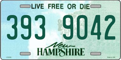 NH license plate 3939042