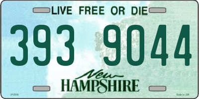 NH license plate 3939044