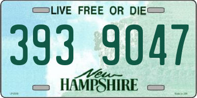 NH license plate 3939047