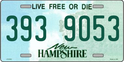 NH license plate 3939053