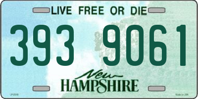 NH license plate 3939061