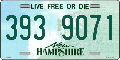 NH license plate 3939071