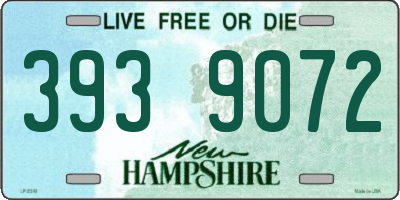 NH license plate 3939072