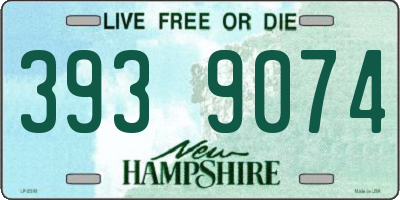 NH license plate 3939074