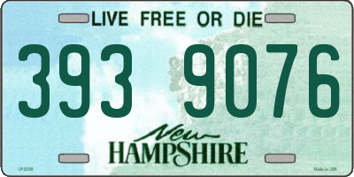 NH license plate 3939076