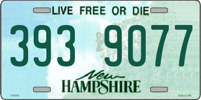 NH license plate 3939077