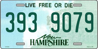 NH license plate 3939079