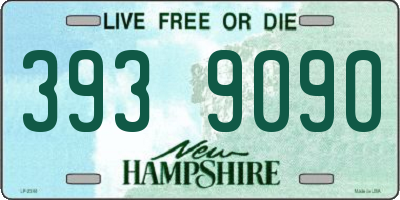 NH license plate 3939090