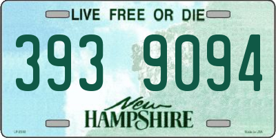 NH license plate 3939094