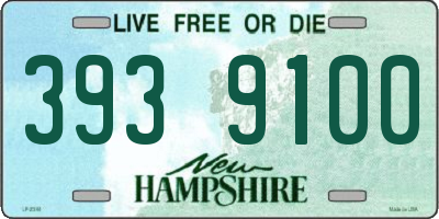 NH license plate 3939100