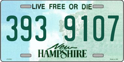 NH license plate 3939107