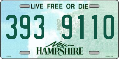 NH license plate 3939110