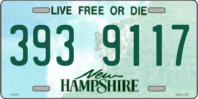 NH license plate 3939117