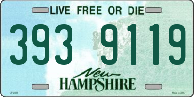 NH license plate 3939119