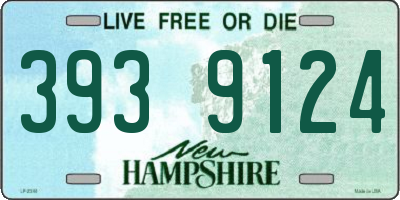 NH license plate 3939124