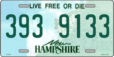 NH license plate 3939133