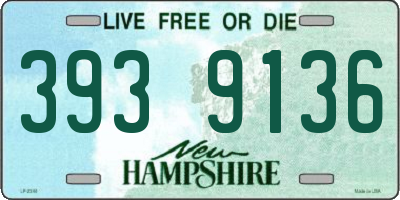NH license plate 3939136