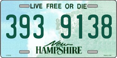 NH license plate 3939138