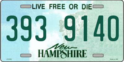 NH license plate 3939140