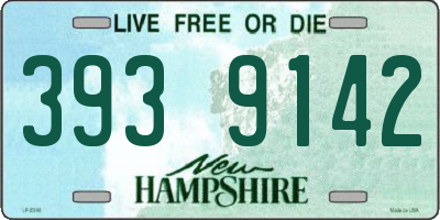 NH license plate 3939142