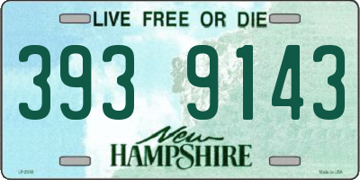 NH license plate 3939143
