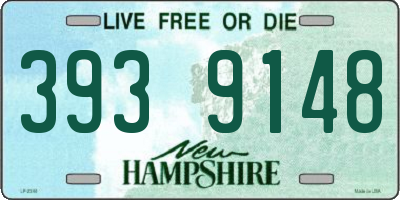 NH license plate 3939148