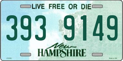 NH license plate 3939149