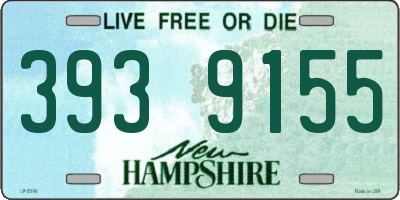 NH license plate 3939155