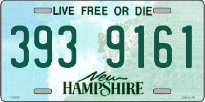 NH license plate 3939161