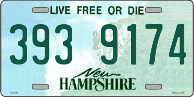 NH license plate 3939174