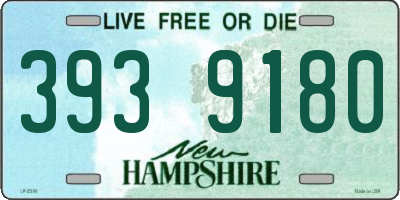 NH license plate 3939180
