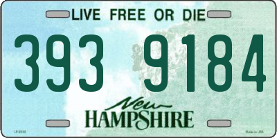 NH license plate 3939184
