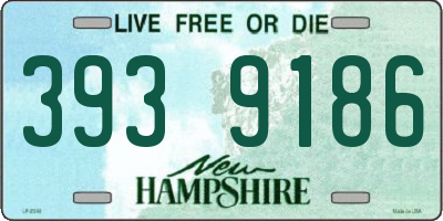 NH license plate 3939186