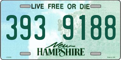 NH license plate 3939188