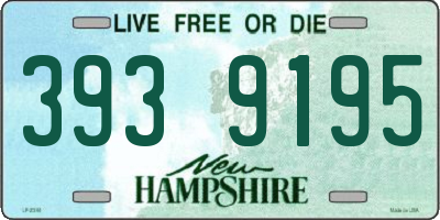 NH license plate 3939195