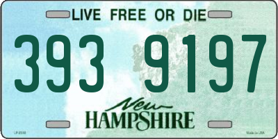 NH license plate 3939197