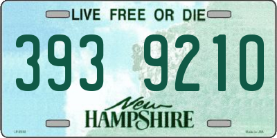 NH license plate 3939210