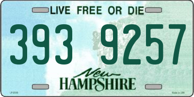 NH license plate 3939257