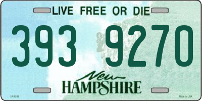 NH license plate 3939270